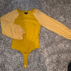 Yellow Bebe top